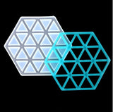 Silicone Mould Dried Flower Resin Craft Hexagonal Coaster Mold