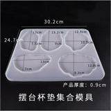 Silicone Mould Dried Flower Resin Coaster Mold