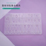 Silicone Flower Resin Decorative Craft DIY Key Pendant Mold