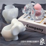 Elephant Shaped Silicone Mould Resin Crafting DIY Beauty Storage Box Mold