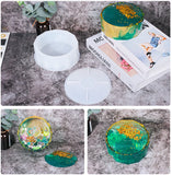 Silicone Mould Resin Craft Large Round Storage Box Mold