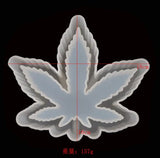 Silicone Resin Leaf-shaped Ashtray Mold DIY Craft Jewelry Epoxy Mould