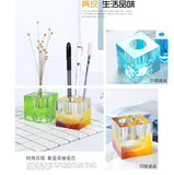 Silicone Mould Resin Craft DIY Pen Holder Mold Flower Insert Epoxy Resin Jewelry