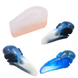 Silicone Pendant Mould Crow Skull Mold for Resin Jewelry DIY