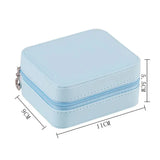 Portable Travel Jewelry Box PU Leather Display Case
