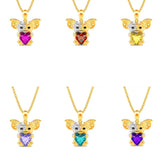 Trendy Mouse Birthstone Necklace for Girls' Birthday