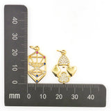 Geometric Pendant with Colorful Zircon DIY Jewelry Making