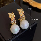 Pearl Stud Earrings for Women Classic Wedding Jewelry