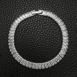 Princess Cut CZ Bracelet Tennis Chain Bling