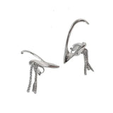 Punk Fairy Clip Earrings for Women Goth Irregular Metal Elf Ear Cuffs