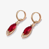 Clear Zircon Piercing Stud Earrings 925 Silver Needle Elegant Women Jewelry