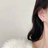 14K Gold-Plated Pearl Hoop Earrings for Women - Birthday Gift