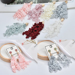 20pcs Polyester flowers accessory charms diy earring/key chain pendants