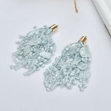 20pcs Polyester flowers accessory charms diy earring/key chain pendants