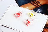 30pcs Resin Water Bag Earring Charms DIY Jewelry Pendants