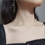 925 Silver Drop Necklaces Zircon Pendant Choker Wedding Gift