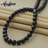 925 Sterling Silver Round Pearl Necklaces Women Men Jewelry Wedding Party Gift