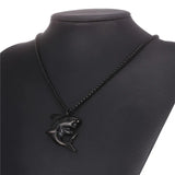 Gold-Plated Shark Necklace Pendant for Men