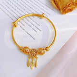 Evil Eye Feather Cuff Bracelet for Women - Adjustable Bangle Jewelry