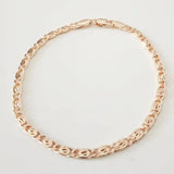Rose Copper Wide Cuff Bracelet 585 Jewelry Long Bracelet