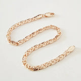Rose Copper Wide Cuff Bracelet 585 Jewelry Long Bracelet