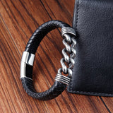 Classic Stainless Steel Multilayer Bracelet for Men