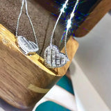 Charm Silver Necklace for Women Heart Zircon Necklaces