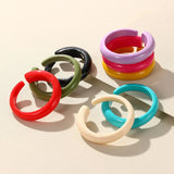 Colorful Acrylic Resin Wide Bracelet for Women Party Gift