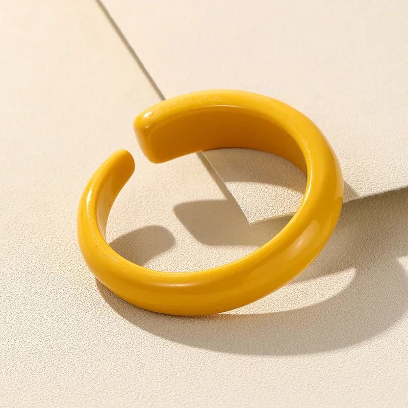 Colorful Acrylic Resin Wide Bracelet for Women Party Gift