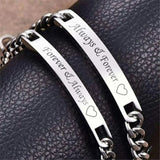 Couple Bracelet Always & Forever Pattern Metal Jewelry Accessories