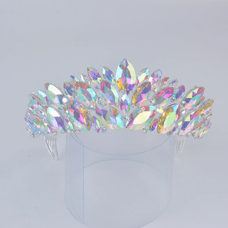 Baroque Crystal Wedding Hair Accessories Bridal Tiara Crown Bride Headband