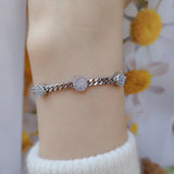 Cuban Chain Bracelet for Women Zircon Chains Accessory Jewelry
