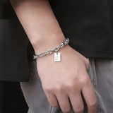 Cuban Chain Men Bracelet Stainless Steel Charm Chain Bracelets