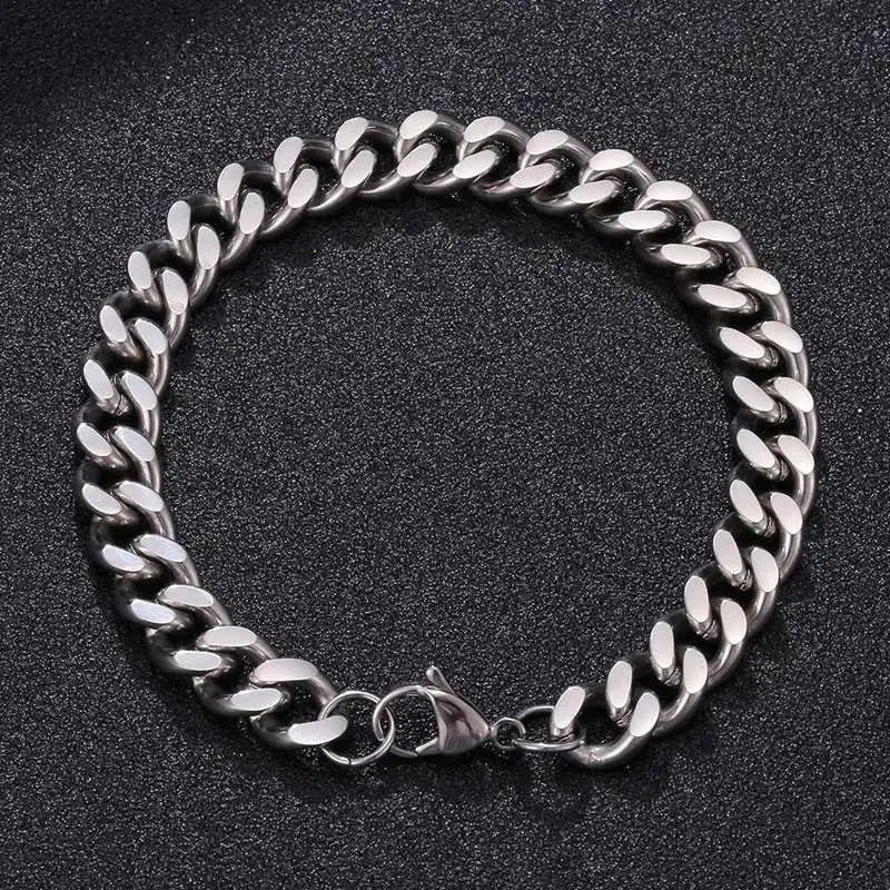 Cuban Chain Stainless Steel Bracelet for Men & Women Party Jewelry