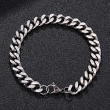 Cuban Chain Stainless Steel Bracelet for Men & Women Party Jewelry