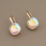 Rose Square Drop Earrings 585 Wedding Party Jewelry