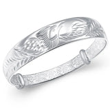 925 Silver Bird Phoenix Bangles Bracelets for Woman