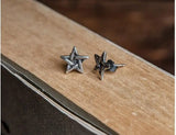 Star Stud Earrings 925 Sterling Silver Punk Jewelry