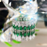 Dazzling CZ Eternity Silver Ring for Women Wedding