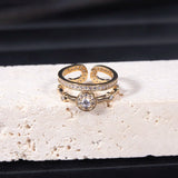 Geometric Wedding Ring for Women - Bohemian Beach Jewelry Gift