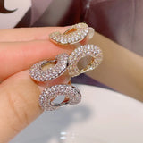Geometric Wedding Ring for Women Cubic Zircon Beads Charm Bohemian Beach Jewelry