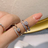 Geometric Wedding Ring for Women - Bohemian Beach Jewelry Gift