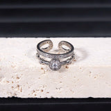 Geometric Wedding Ring for Women - Bohemian Beach Jewelry Gift