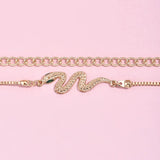 Alloy Snake 2 Pcs/set Bracelet Punk Chain Jewelry
