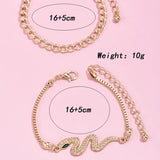 Alloy Snake 2 Pcs/set Bracelet Punk Chain Jewelry