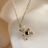 Bear Necklace Pendant Clavicle Chain Women Fine Jewelry