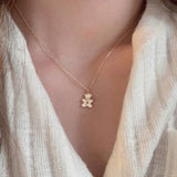 Bear Necklace Pendant Clavicle Chain Women Fine Jewelry