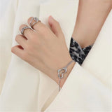 Heart Bracelets for Women Double Layer Beads Bracelet Jewelry