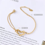 Heart Bracelets for Women Double Layer Beads Bracelet Jewelry