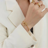 Heart Bracelets for Women Double Layer Beads Bracelet Jewelry